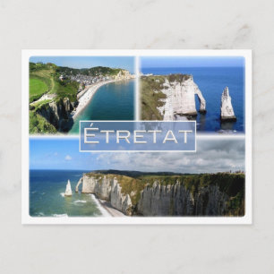 FR Frankrike - Normandie - Etretat - klipporna - Vykort