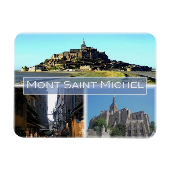FR Frankrike - Normandie - Mont Saint Michel - Magnet (Horisontell)