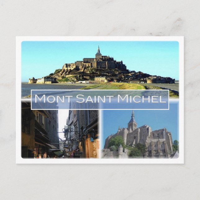 FR Frankrike - Normandie - Mont Saint Michel - Vykort (Framsida)