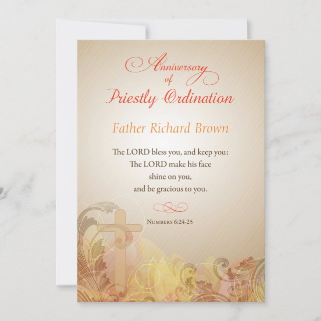 Fr Richard Brown, Anpassningsbar, 60-årsdagen av O Inbjudningar (Framsida)