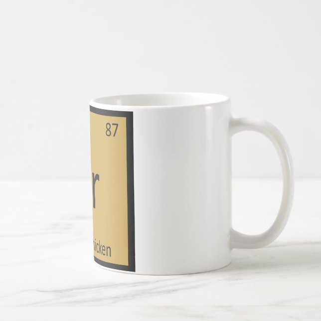 Fr - Stekt Kyckling Kemi Periodiska Systemet Symbo Kaffemugg (Höger)