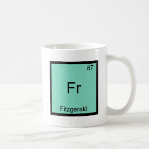 Fr - Utslagsplats för symbol för Fitzgerald roli Kaffemugg