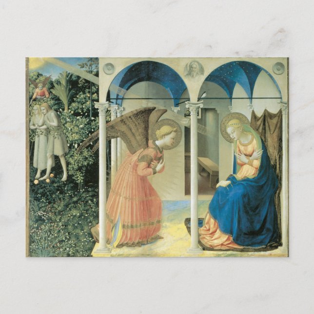 Fra Angelico - Annunciation Post Card Vykort (Framsida)