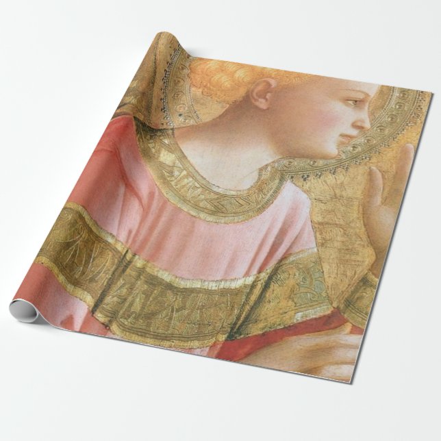 Fra Angelico-Archangel Gabriel Annunciate Presentpapper (Utrullad)