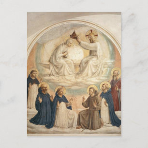 Fra Angelico - Coronation of Mary Postcard Vykort