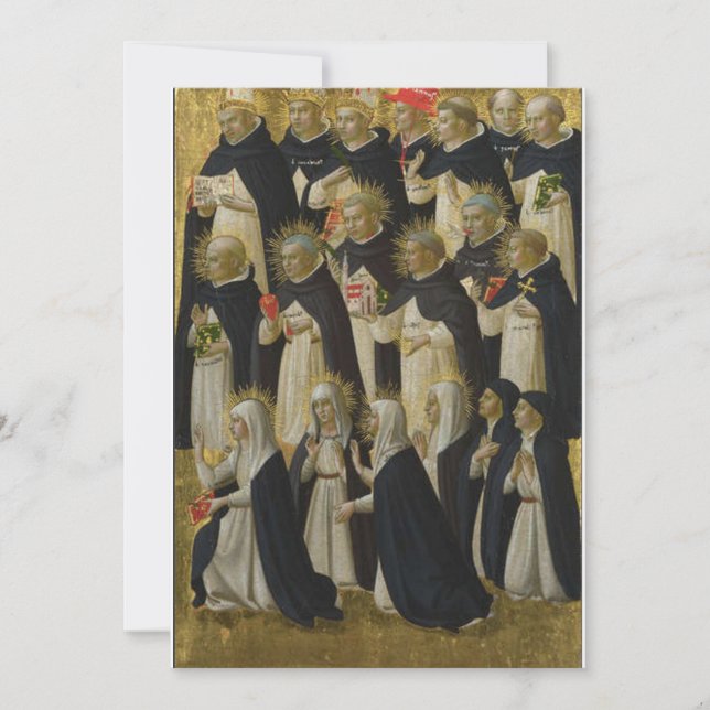 Fra Angelico - Dominikanska välsignelsen Inbjudningar (Framsida)