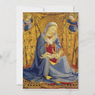 Fra Angelico - Jungfru Maria som ödmjukhetens mado Inbjudningar