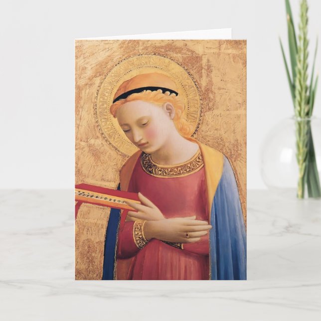 Fra Angelico- jungfruliga Mary bebådar Kort (Framsida)