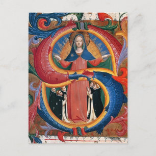 Fra Angelico:Madonna of Mercy with Kneeling Friars Vykort