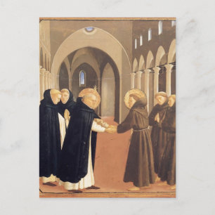Fra Angelico-Meeting of Sts. Dominic & Francis Vykort