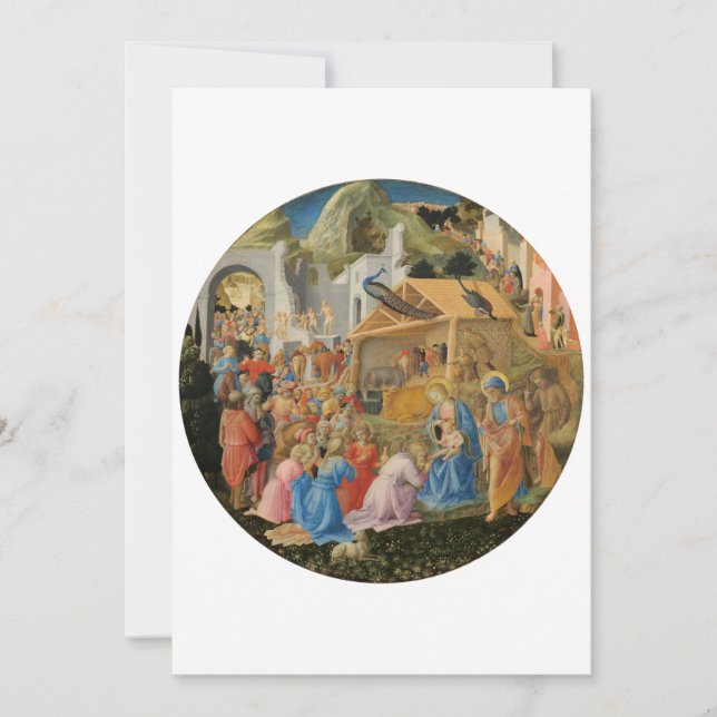 Fra Angelico och Filippo:s erkännande av Magi Inbjudningar (Framsida)