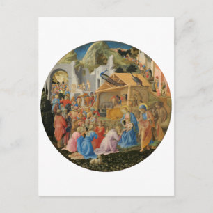 Fra Angelico och Filippo:s erkännande av Magi Vykort