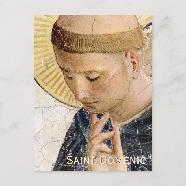Fra Angelico Saint Dominic CC0682 Postcard Vykort (Framsida)