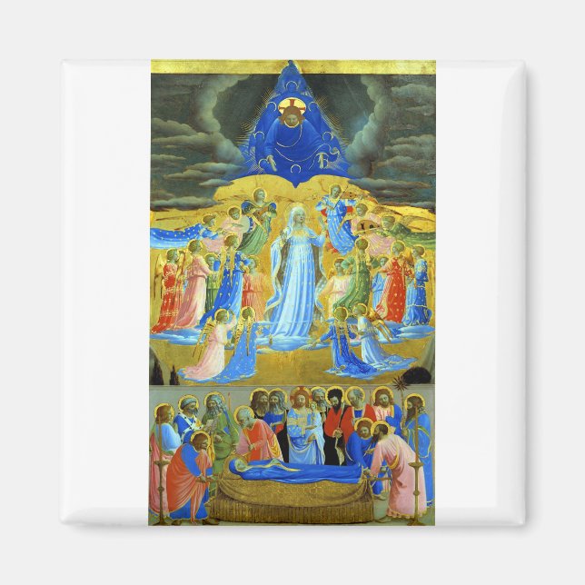 Fra Angelico The Death and Assumption of Mary Magnet (Framsidan)