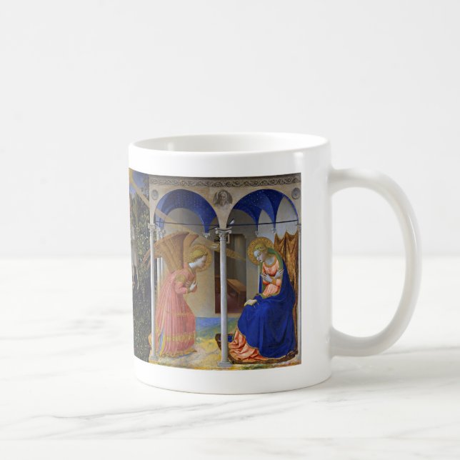Fra Angelico , “ The Virgin of the Annunciation ” Kaffemugg (Höger)