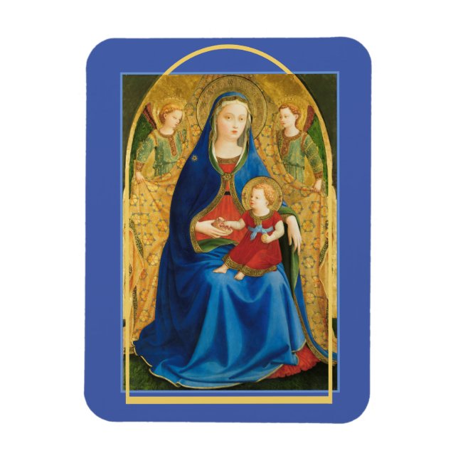 Fra Angelico "Virgin of the pomegranates" Magnet (Vertikal)