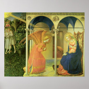 Fra Angelicos Bebådelse i Pradomuseet Poster