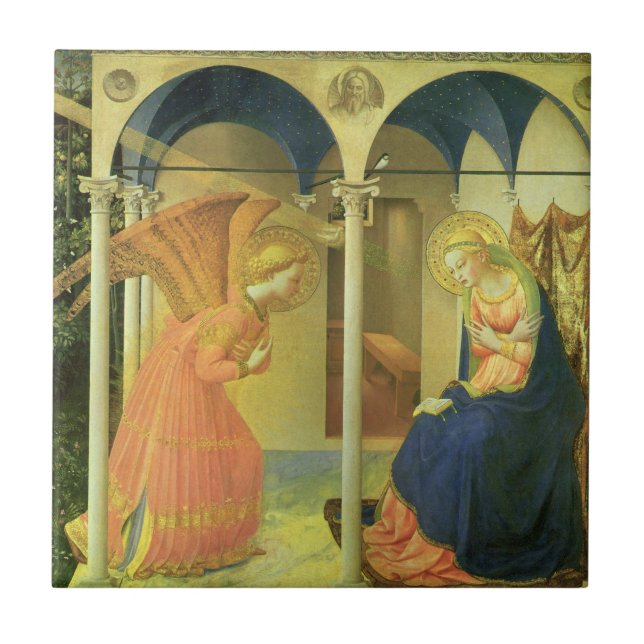Fra Angelicos Bebådelse på Prado Kakelplatta (Framsidan)