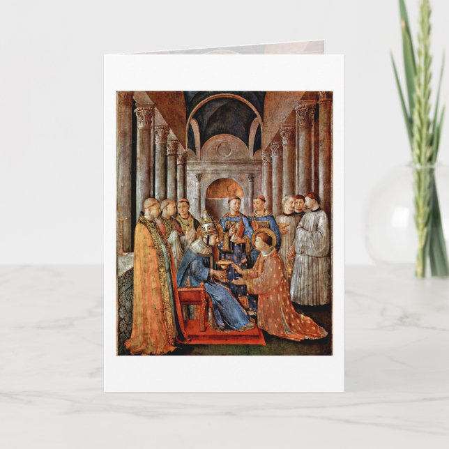 Fra Angelicos konsekrering av St. Lawrence Kort (Framsida)