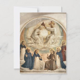 Fra Angelicos koronation av Virgin Vykort