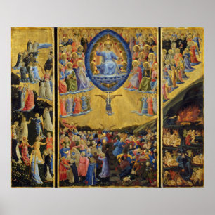 Fra Angelicos senaste dom om Winged Altar Poster