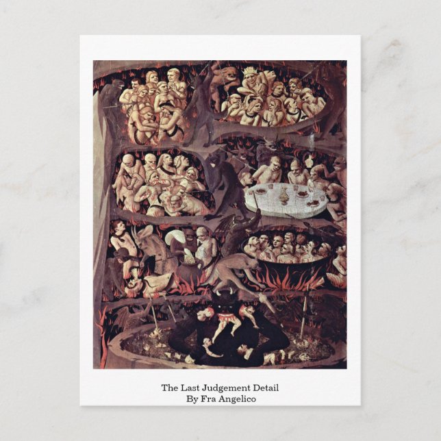 Fra Angelicos senaste domslut Vykort (Framsida)