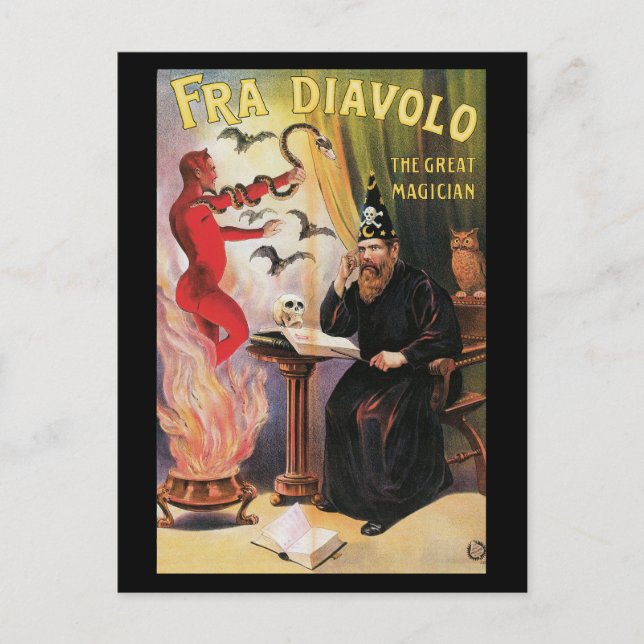 Fra Diavolo - Underbar Magician Vykort (Framsida)