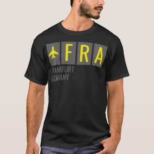 FRA Frankfurt Tyskland flygplatskod T Shirt
