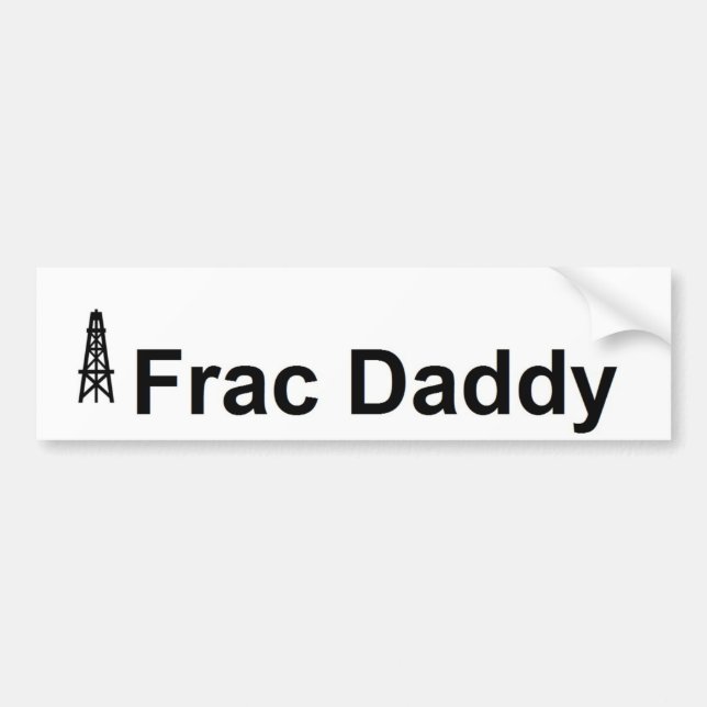 Frac pappa Oilfield Sticker Bildekal (Framsidan)