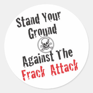 Frack Attack Runt Klistermärke