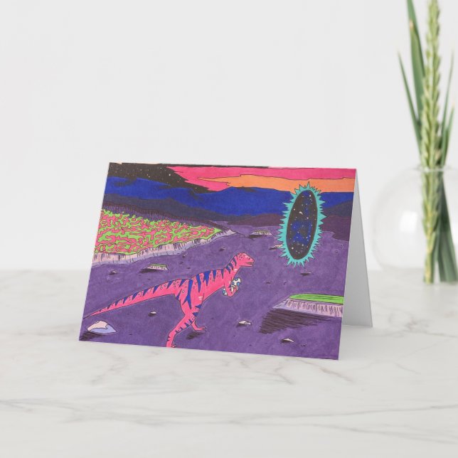 Fräck Dinosaurie Kort (Framsida)