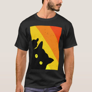 Fräck elak katt som ger tungan t shirt