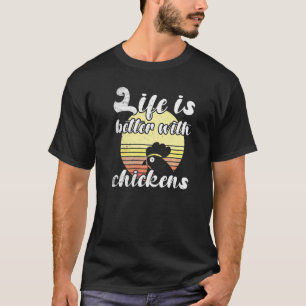 Fräck Kyckling Solnedgång Bättre Liv Kycklingar Bo T Shirt