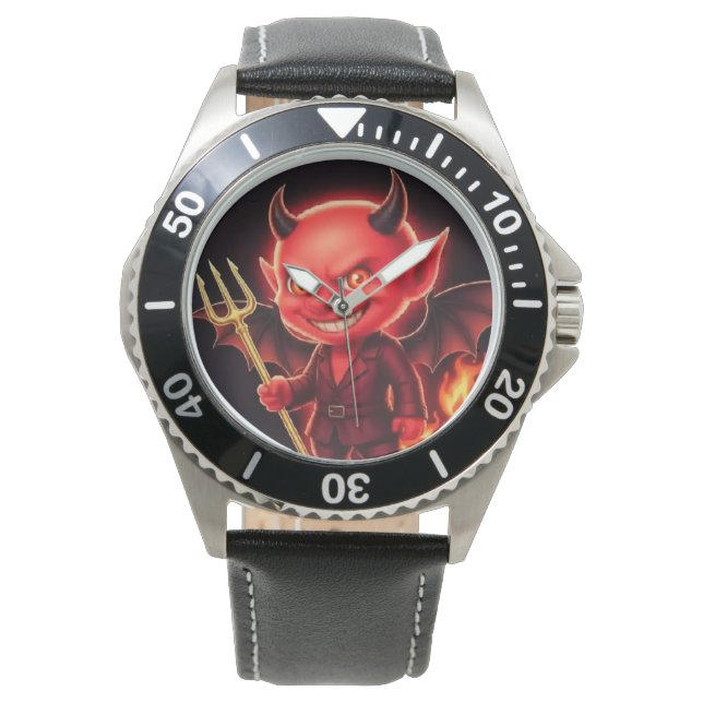 Fräck lilla djävul armbandsur (Framsida)