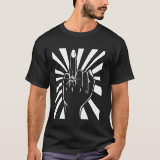 Fräck ringfinger bröllop möhippa nygift t shirt
