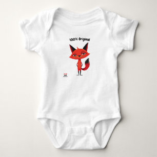 Fräck röd räv Roligt tecken för barn och tonårin T Shirt