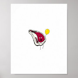 Fräcka fläskkotletter, kött tema poster
