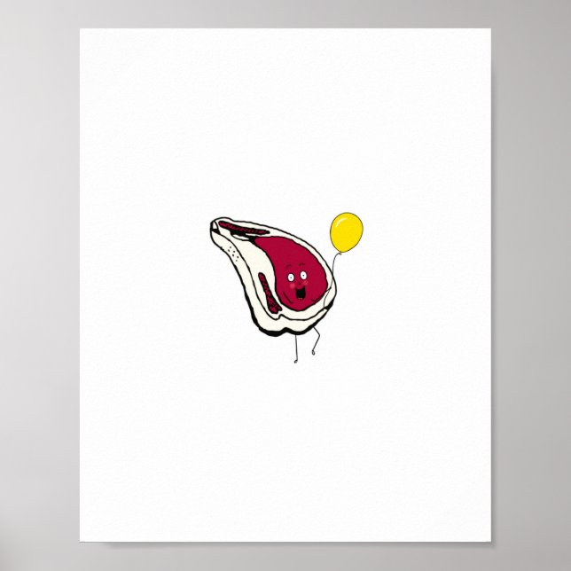 Fräcka fläskkotletter, kött tema poster (Framsidan)