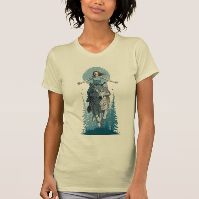 FRÄCKEN VARG KRAFT T-Shirt (Framsida)