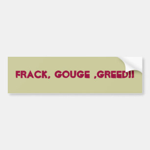 Fracking anpassningsbarbildekal bildekal