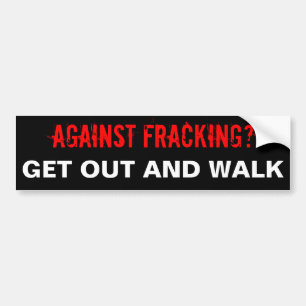 Fracking bildekal, svart bildekal