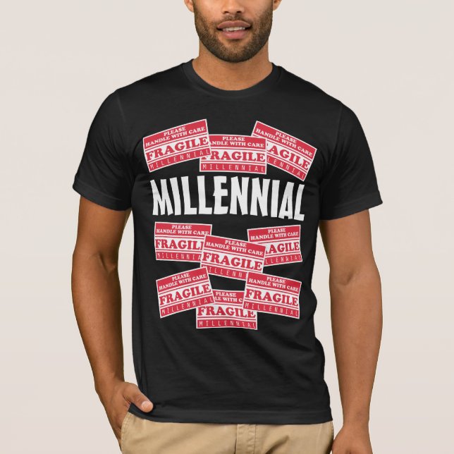 Fräcklig, flerårig, skön med varsamhet t-shirt (Framsida)