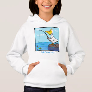 Fräcklig tecknad för fiskekärtfiskar t shirt