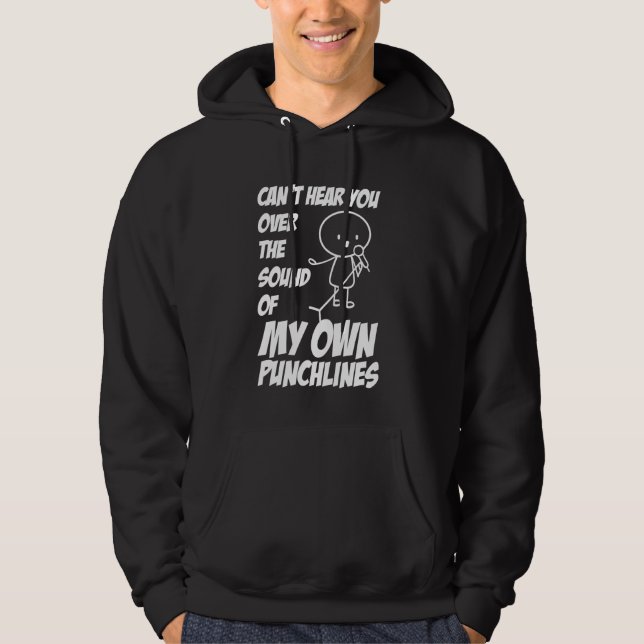 Fräckligt Ställa upp Comedy-skämt Öppna Mic ställ  Hoodie (Framsida)
