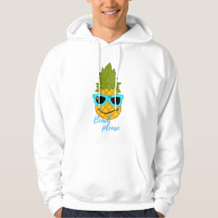 Fräckt ananas-kyla med sommarsolglasögon hoodie