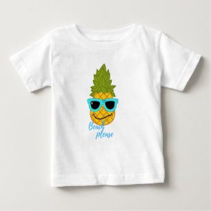 Fräckt ananas-kyla med sommarsolglasögon t shirt