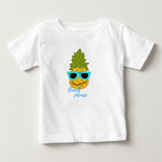 Fräckt ananas-kyla med sommarsolglasögon t shirt (Framsida)