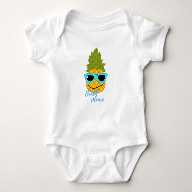 Fräckt ananas-kyla med sommarsolglasögon t shirt (Framsida)