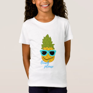 Fräckt ananas-kyla med sommarsolglasögon t shirt
