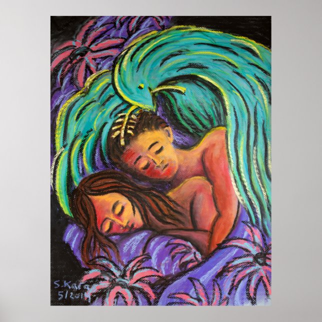 Fräckt drömmande par poster (Framsidan)